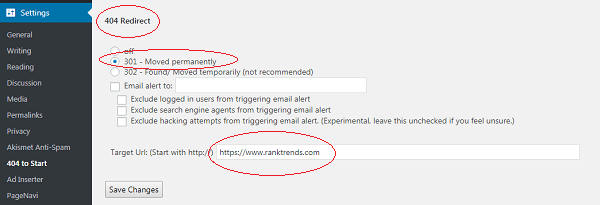 404 page redirect to 301 - How to increase google ranking for free