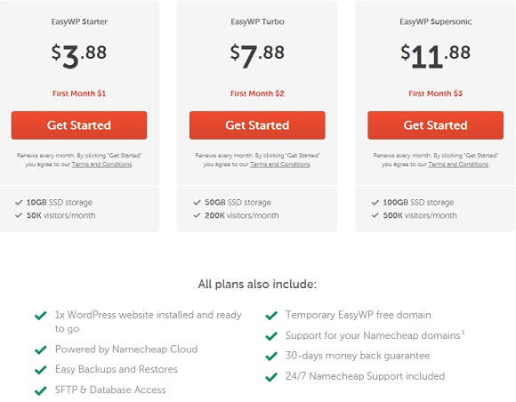 wordpress hosting plan